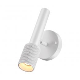 Odeon light 4239/1W HIGHTECH ODL21 259 белый/металл Настенный св-ник выкл на плафоне IP20 LED GU10 max 10W MEHARI  - 3 купить